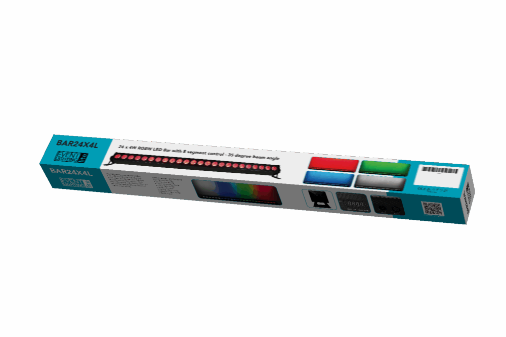 Event Lighting Lite BAR24X4L - 24x 4W RGBW LED Bar with 8 Segment Control - Image 17