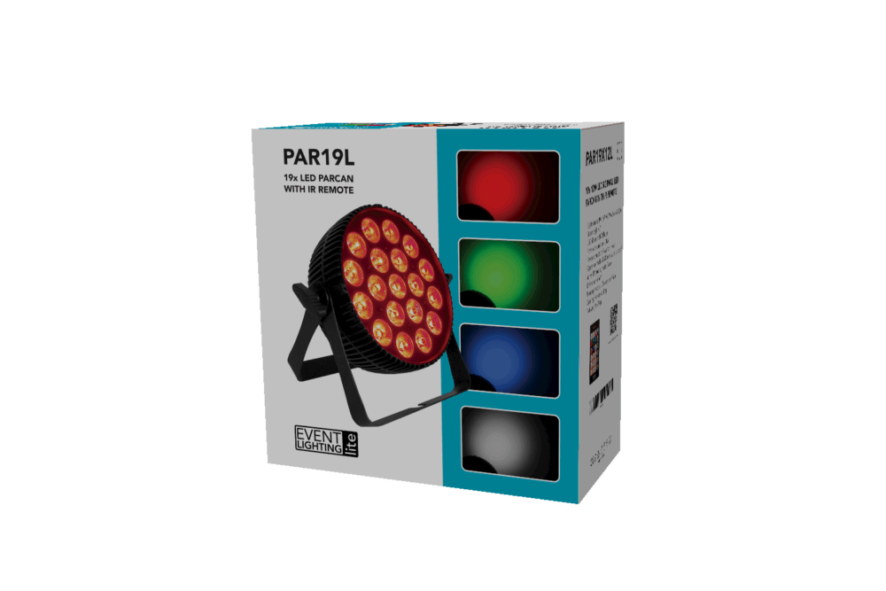 Event Lighting Lite PAR19X12L - Par 19 x 12W RGBWAU - Image 10
