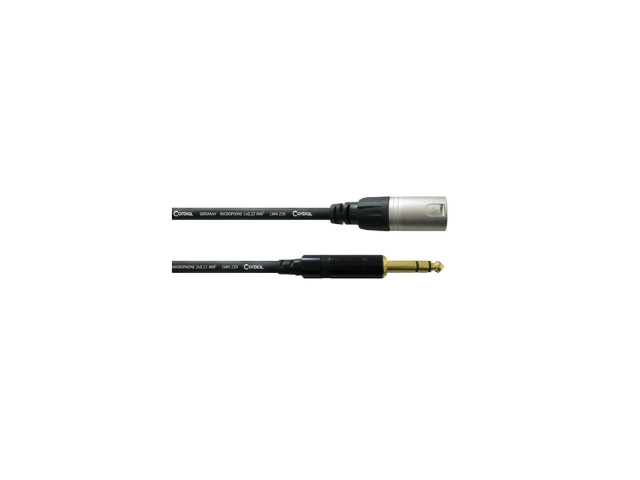 Cordial Essentials REAN XLR Male to Plug 1/4" TRS Cable (3m)