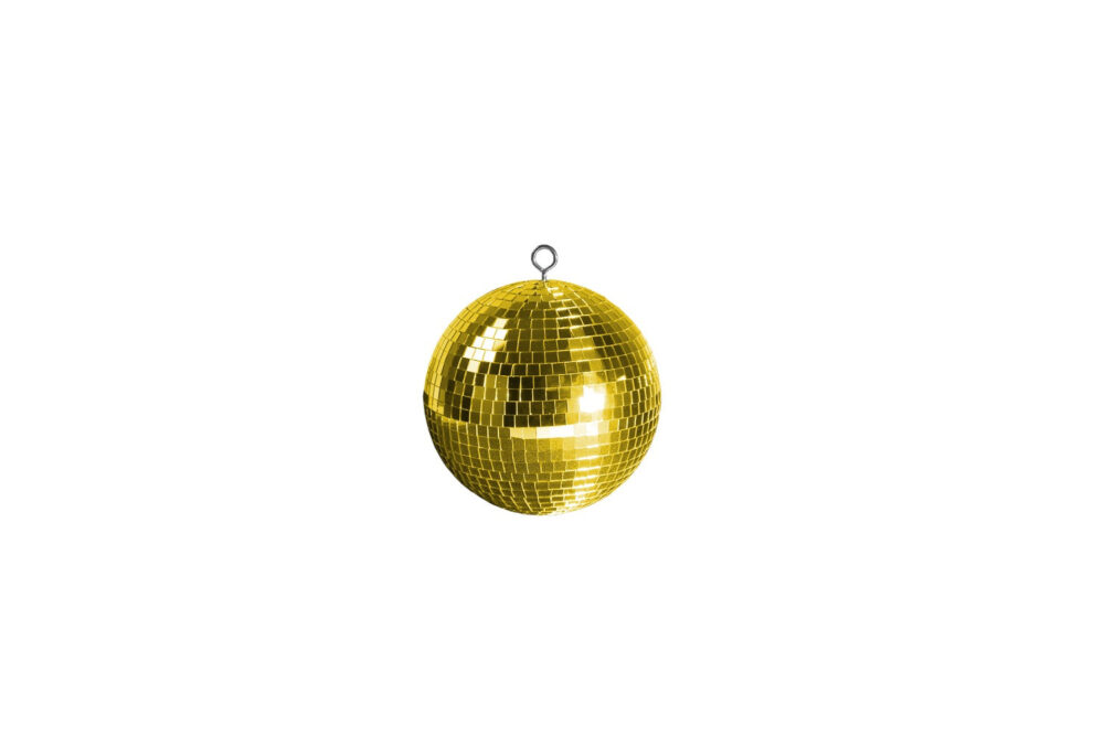 MB08G - Mirror ball - 8" (20cm) - Gold