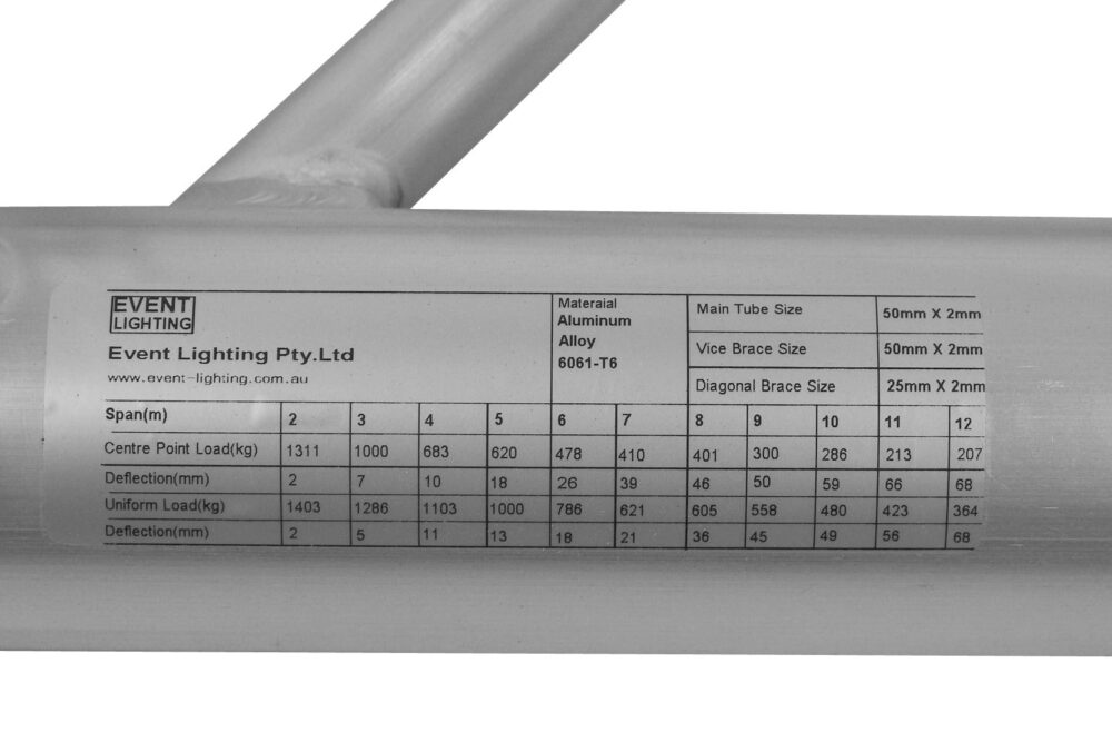T3BD1 - 290mm Diagonal Truss - Silver 1m - Image 4