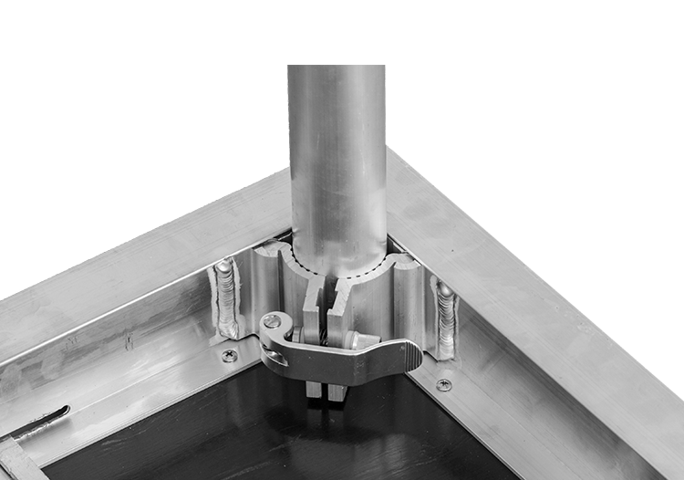 ST1206 - 1.22m x 0.61m Stage Top with rail lock system & recessed stage skirt velcro - Image 9